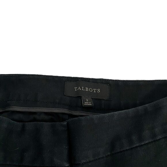 Talbots Sz 2 Perfect Shorts Black Bermuda - Picture 7 of 8